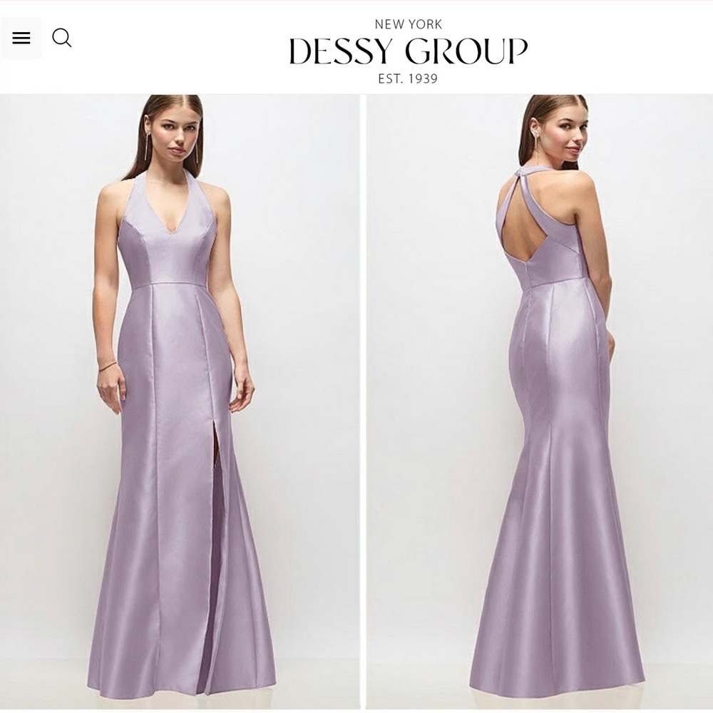 Lavender Halter Gown